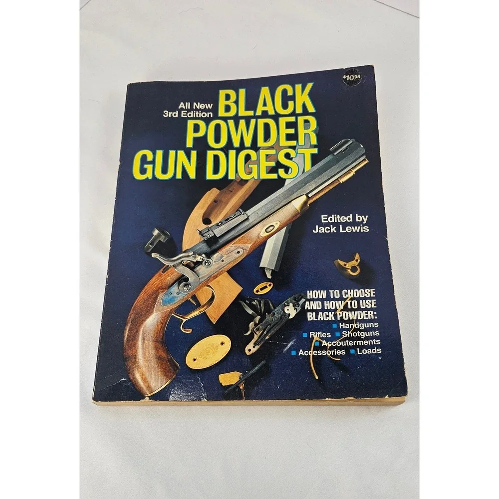 Black‎ Powder Gun Digest 1982 3rd Ed Jack Lewis Muzzleloader Rifle Pistol Guide